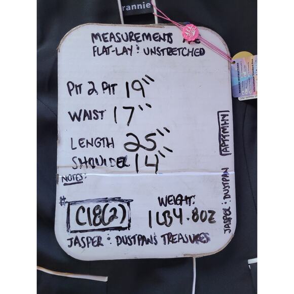 NWT Mfrannie Black White Trim Blazer Women Medium Tailored One Button Career NWT - Picture 6 of 10